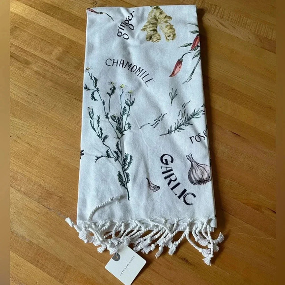 NWT Anthropologie Anwen Herb Dishtowel - Picture 3 of 14